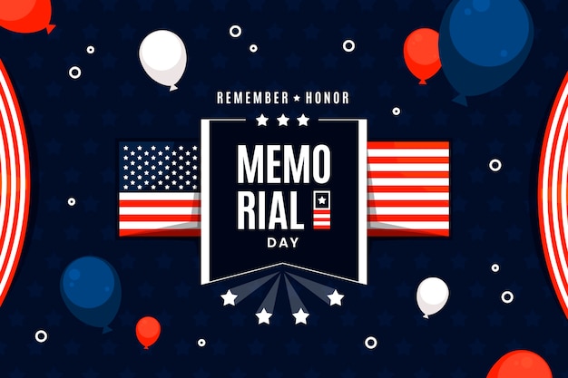 Fondo plano del día conmemorativo