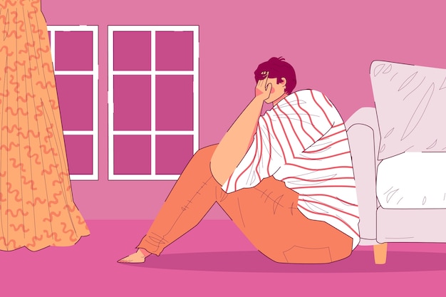 Fondo plano del día mundial de la salud mental