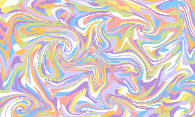 fondo plano dibujado a mano de colores vívidos y groovy
