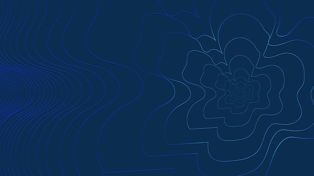 Fondo plano floral abstracto