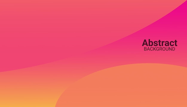 Fondo plano de página de línea de onda de aterrizaje geométrico colorido abstracto vectorial