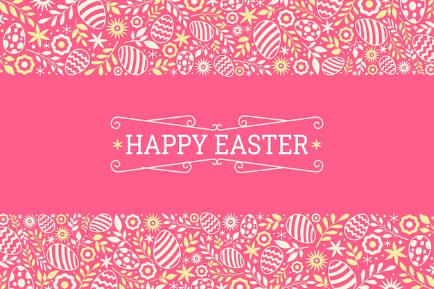 Fondo plano de pascua