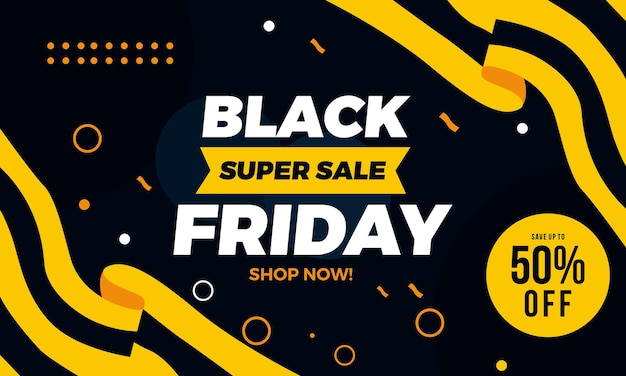 Fondo plano de venta de viernes negro