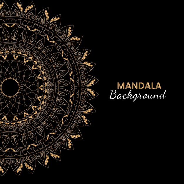 el fondo de la plantilla de diseño de mandala vintage