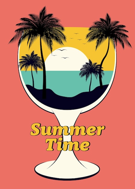 Fondo de plantilla de elemento de diseño de concepto de vacaciones de verano