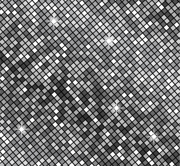 Vector fondo de plata cuadrados brillantes