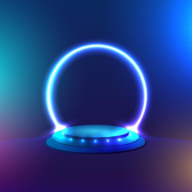 Fondo de plataforma de podio de pedestal para la presentación de productos podio 3d podio de renderizado 3D