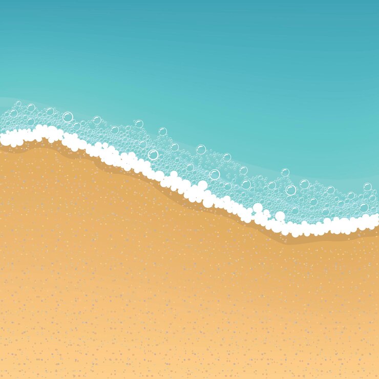 Vector fondo de playa ilustración vectorial