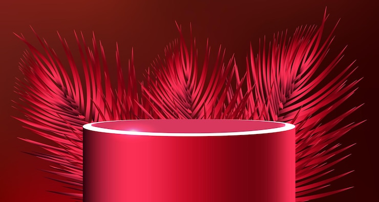 Vector fondo de podio de promoción de productos