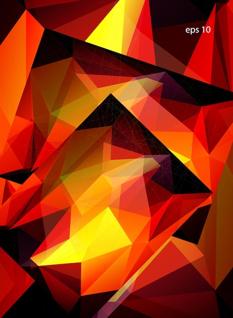 Fondo poligonal abstracto
