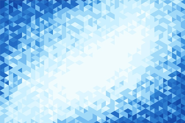 Fondo poligonal de diseño plano