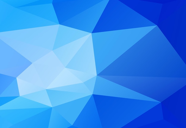 Fondo de polígono geométrico azul