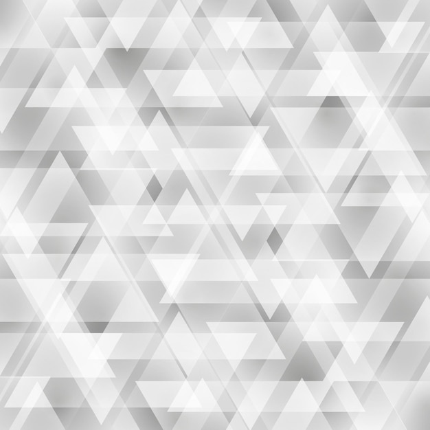 Fondo de polígono irregular abstracto con un patrón triangular en colores blanco y negro