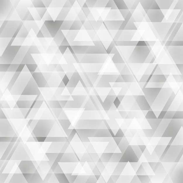 Fondo de polígono irregular abstracto con un patrón triangular en colores blanco y negro