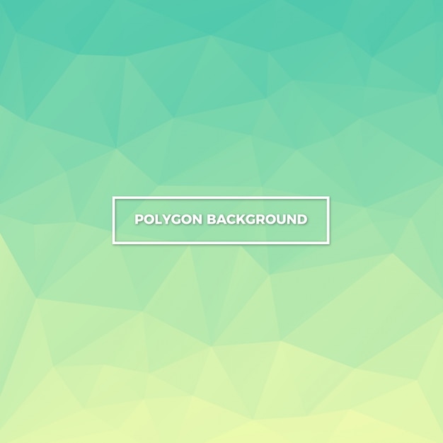 Fondo de polígono verde