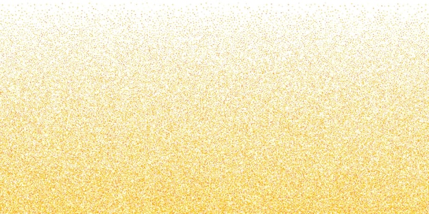 Fondo de polvo de brillo dorado con partículas brillantes y brillantes Ilustración vectorial de lujo para el Año Nuevo