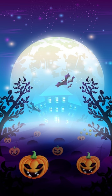 Vector fondo, póster y fondo de pantalla de fantasmas de halloween