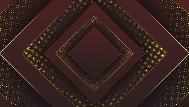 Fondo premium negro oscuro con patrón poligonal de lujo