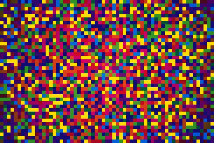 Vector fondo premium pixelado de color abstracto