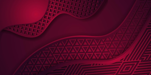 Fondo de presentación abstracta moderna en 3D con fondo de corte de papel de lujo
