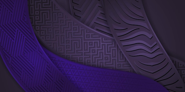 Fondo de presentación abstracta moderna en 3D con fondo de corte de papel de lujo