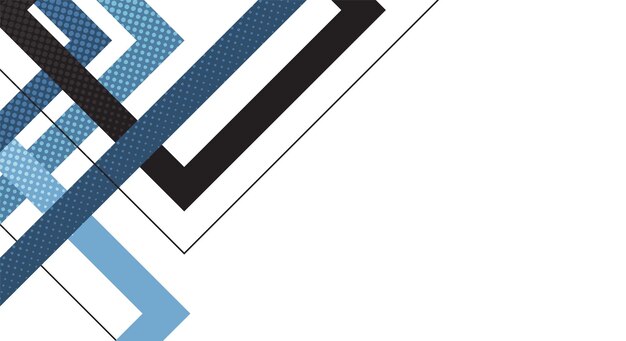 Fondo de presentación abstracta moderna en colores blanco y azul