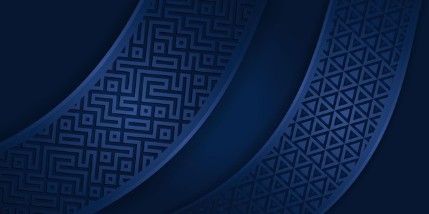 Fondo de presentación abstracto moderno con corte de papel de lujo Ilustración vectorial de fondo