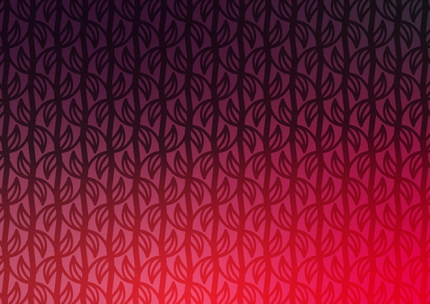 Fondo de presentación de la curva de la hoja con patrón de línea roja