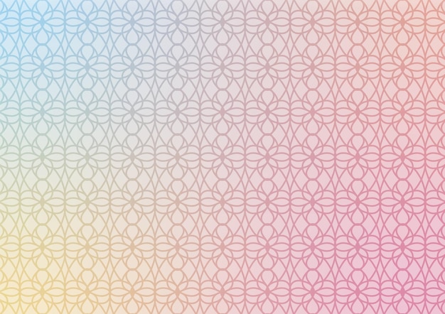 Fondo de presentación con patrón floral pastel de arte suave