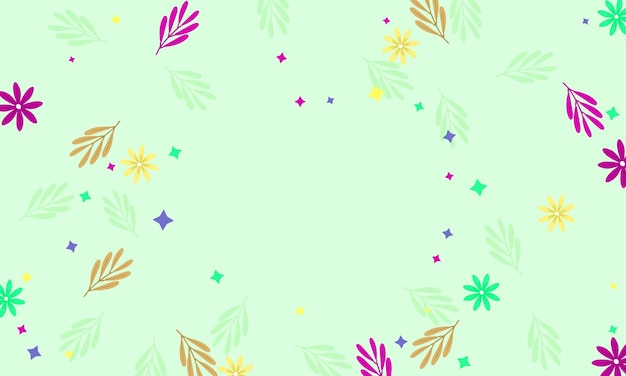 Fondo de primavera dibujado a mano con espacio vacío