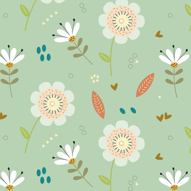 Fondo de primavera con flores