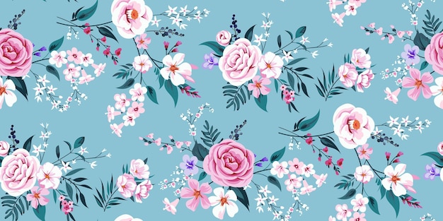 Fondo de primavera transparente con motivo floral