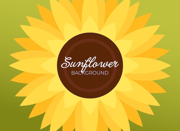 Fondo de primavera verde de girasol