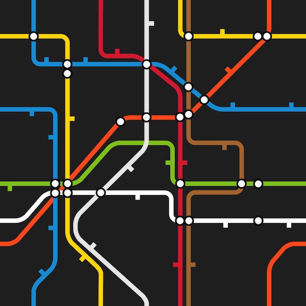 El fondo sin problemas del esquema abstracto del metro