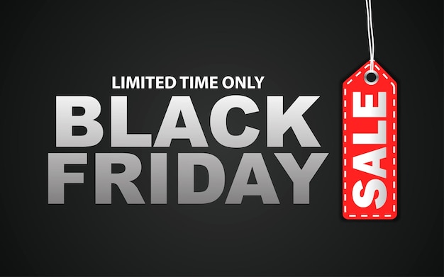 Fondo promocional para el Black Friday Plantilla de diseño para la publicidad de ventas del Black Friday en las redes sociales