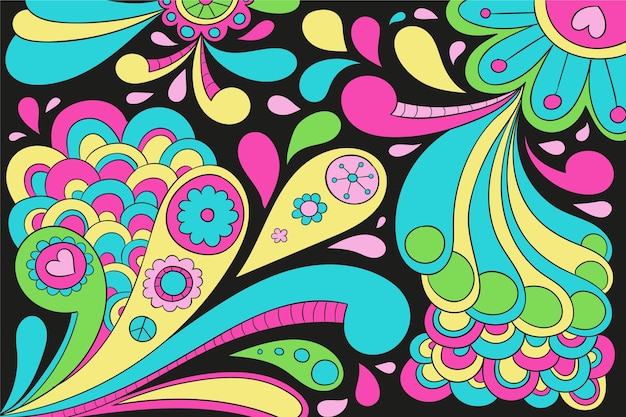 El fondo psicodélico y groovy