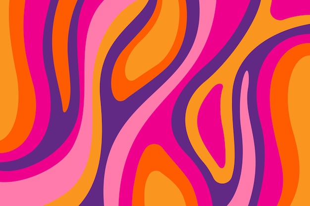 El fondo psicodélico y groovy