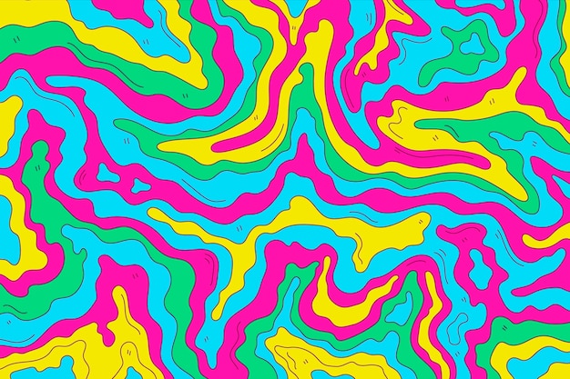 El fondo psicodélico y groovy