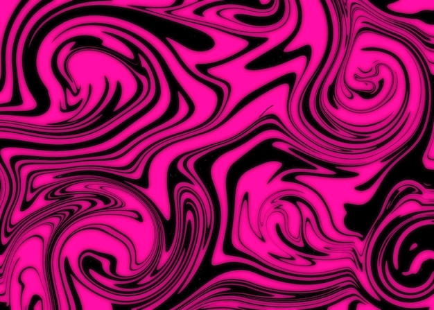 Fondo psicodélico de neón rosa maravilloso de estilo retro abstracto