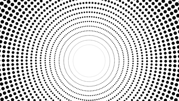 Fondo punteado circular