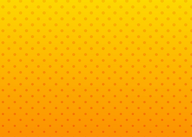 Fondo punteado naranja y amarillo abstracto.