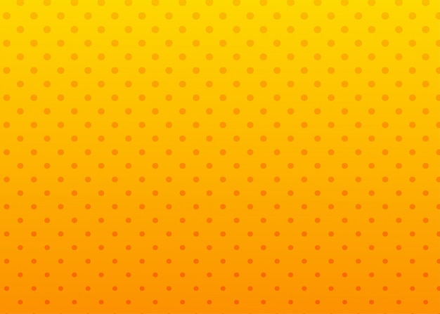 Fondo punteado naranja y amarillo abstracto.