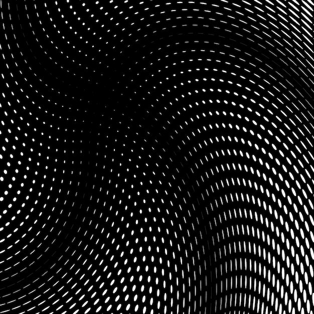 Fondo punteado de onda de semitono abstracto. Textura de arte pop óptico moderno vectorial para carteles, negocios