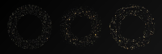 Fondo punteado de semitono brillante oro abstracto