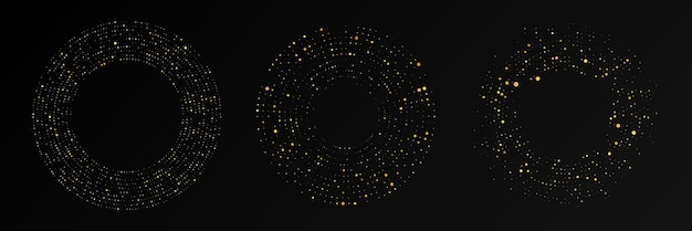 Fondo punteado de semitono brillante oro abstracto