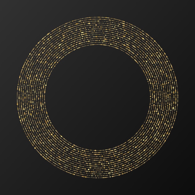 Fondo punteado de semitono brillante oro abstracto