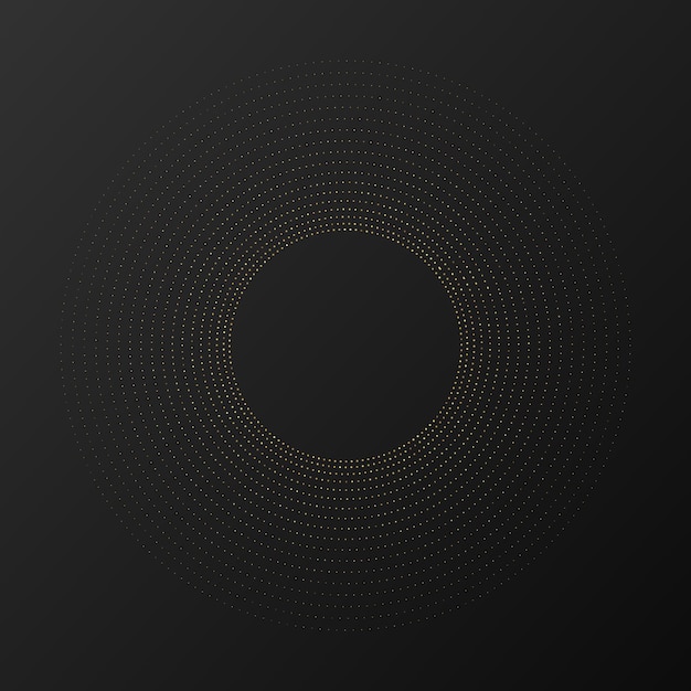 Fondo punteado de semitono brillante oro abstracto