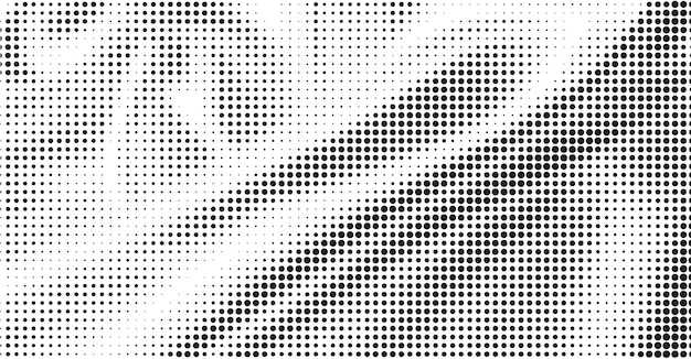 Fondo punteado de semitono Patrón de vector de efecto de semitono Textura grunge