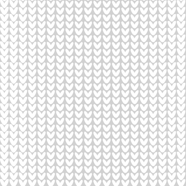 Fondo de punto sin costuras. Patrón transparente de punto bebé realista de color blanco. Reverso.