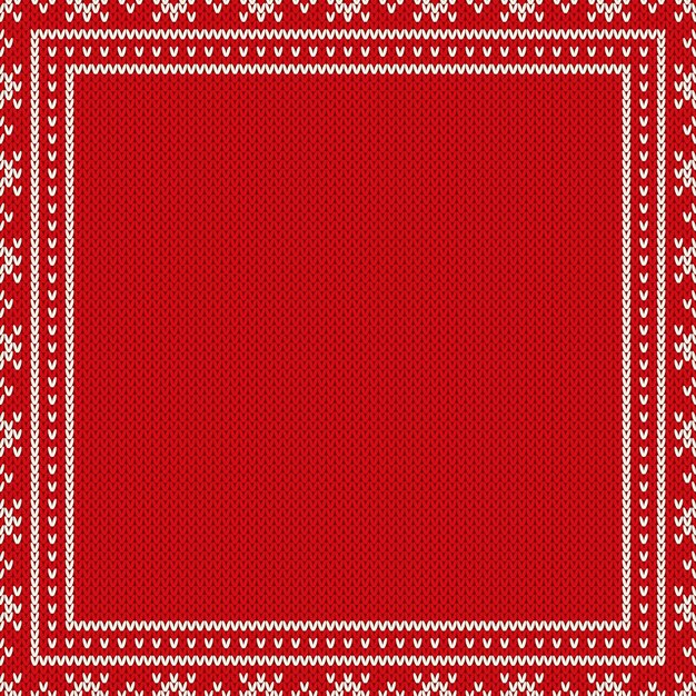 Fondo de punto de diseño de vacaciones de navidad con un lugar para el texto. imitación de textura de suéter de punto de lana.